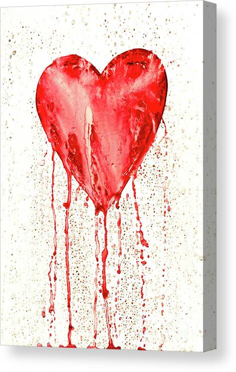 Broken Heart - Bleeding Heart Canvas Print