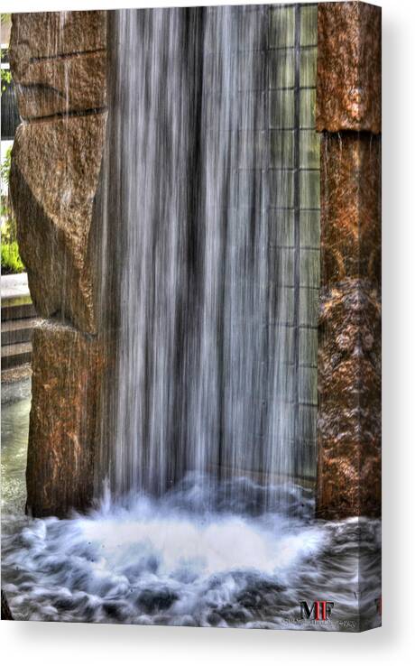 Buffalo Canvas Print featuring the photograph 06 Fountain Plaza by Michael Frank Jr