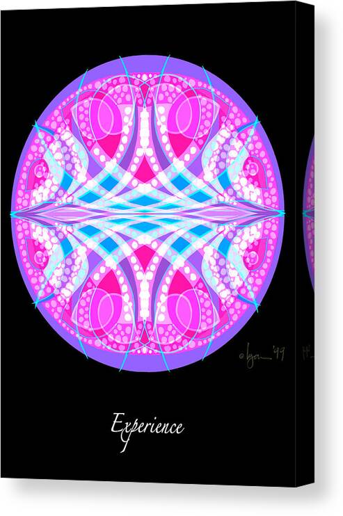 Mandalas Canvas Print featuring the painting Experience #1 by Angela Treat Lyon