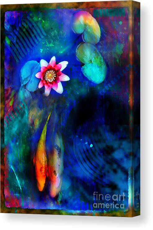 Koi Ponds Canvas Print featuring the photograph Lovers by Gina Signore