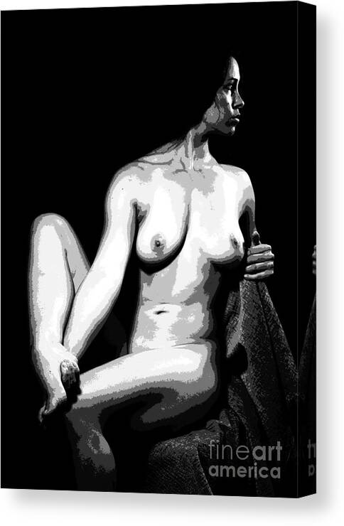 Figure Canvas Print featuring the photograph Profile #1 by Robert D McBain