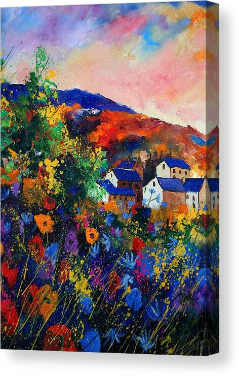 Landscape Canvas Print featuring the painting Summer by Pol Ledent