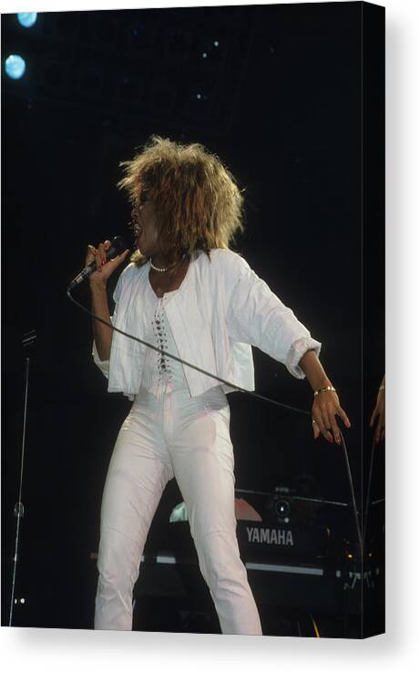 Tina Turner Canvas Print featuring the photograph Tina Turner #1 by Rich Fuscia