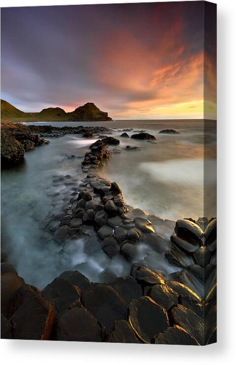 Giant's Causeway Canvas Print featuring the photograph Giant's Causeway #2 by Pawel Klarecki