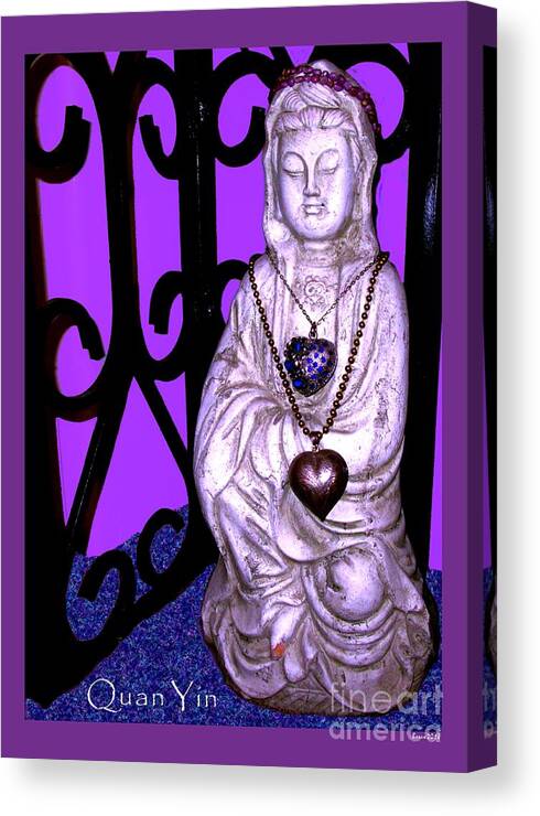 Quan Yin Canvas Print featuring the photograph Quan Yin #2 by Mars Besso