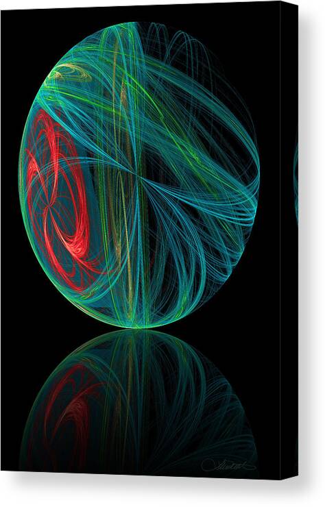Abstract Canvas Print featuring the digital art 311 by Lar Matre