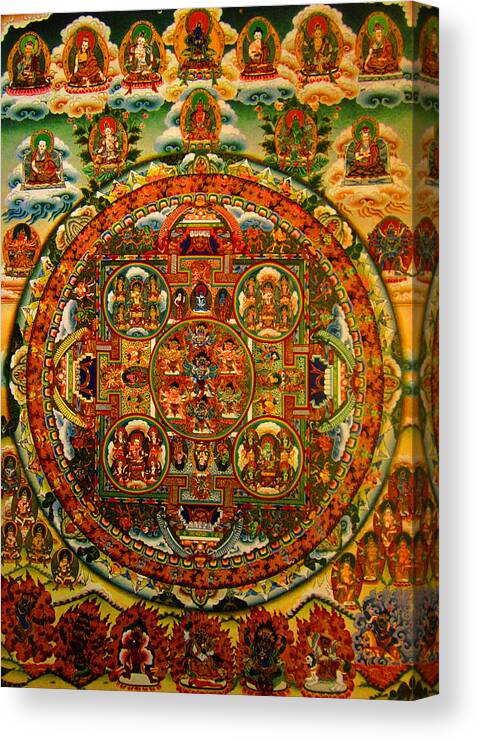 Buddhism Canvas Print featuring the painting Buddhist Painting by Steve Fields
