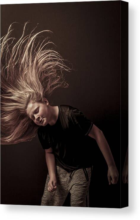 Acrobat Canvas Print featuring the photograph Dancer by Peter Lakomy