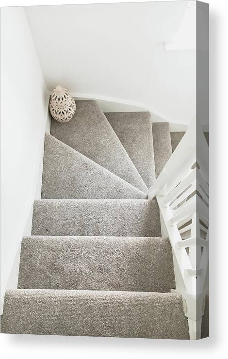 Architecture Canvas Print featuring the photograph Staircase #4 by Tom Gowanlock