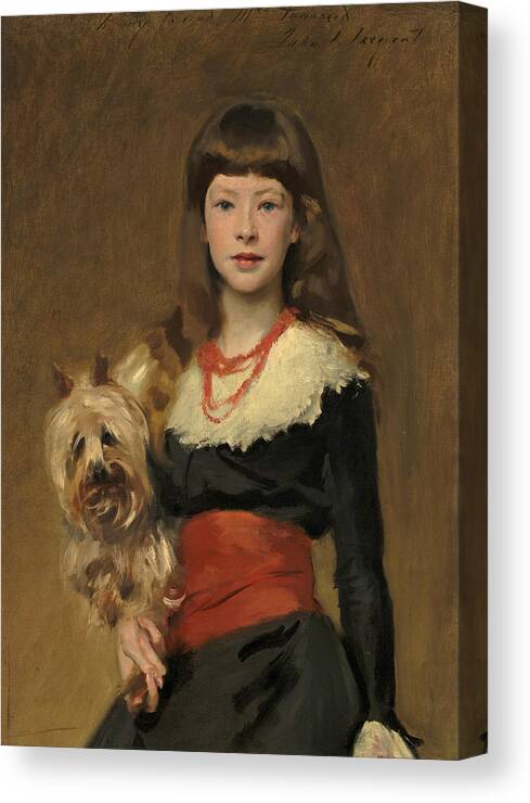John Singer Sargent Canvas Print featuring the painting Miss Beatrice Townsend by John Singer Sargent