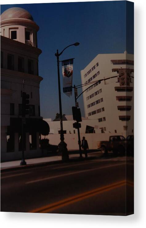 Hollywood California Canvas Print featuring the photograph 75th Hollywood by Rob Hans