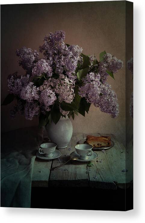 Fowers Canvas Print featuring the photograph A piece of cake by Jaroslaw Blaminsky