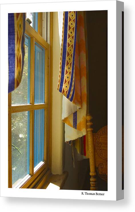 Southwest Canvas Print featuring the photograph Abiquiu Window by R Thomas Berner