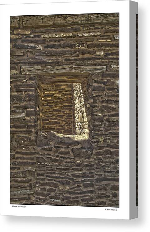  Canvas Print featuring the photograph Abo Window by R Thomas Berner