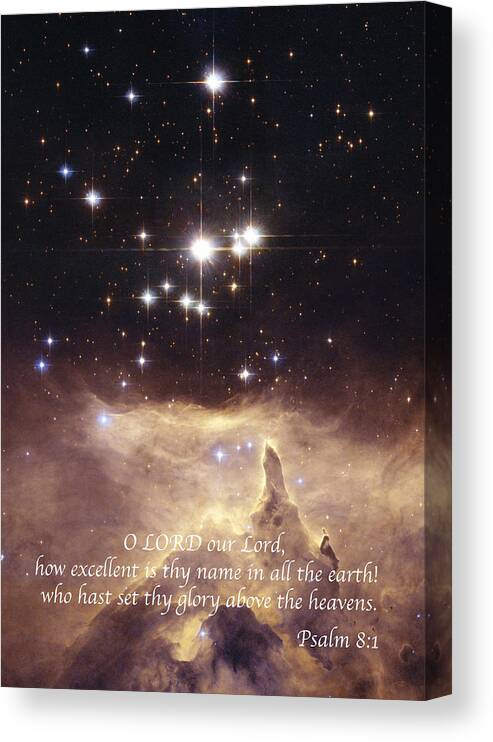 Star Canvas Print featuring the photograph Above the Heavens by Michael Peychich