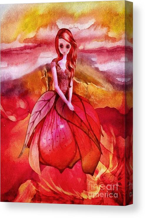 Aithne Canvas Print featuring the painting Aithne by Mo T