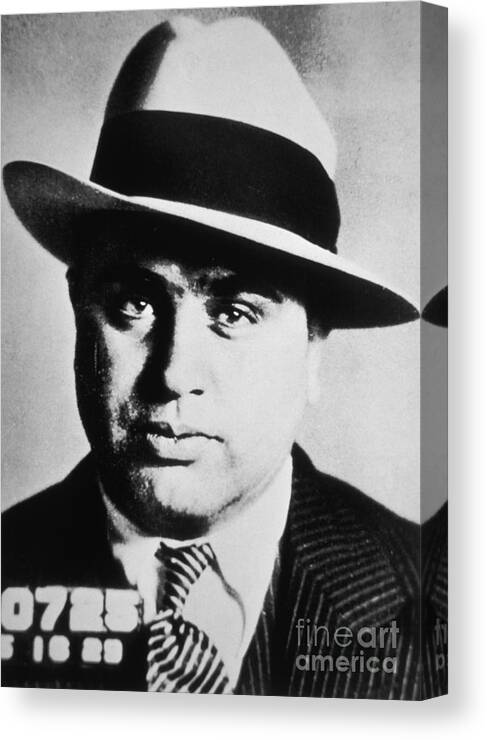 Al Capone Canvas Print featuring the photograph Al Capone by American School