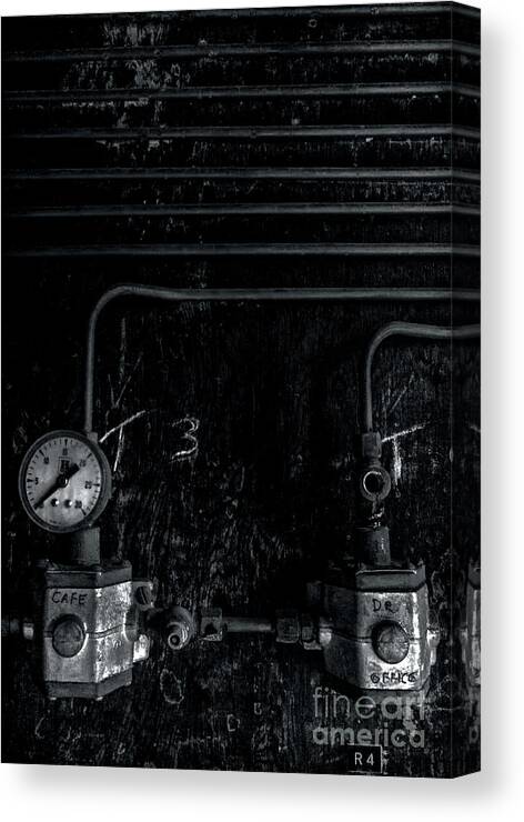 Industrial Canvas Print featuring the photograph Analog Motherboard 3 by James Aiken