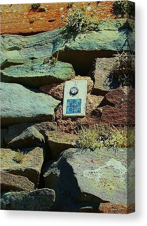 Broch Canvas Print featuring the photograph Ancient Ipod by HweeYen Ong