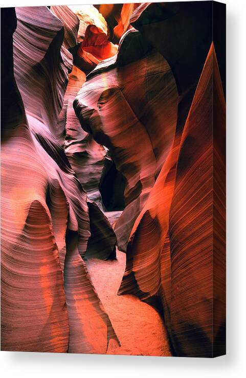 Antelope Canyon Canvas Print featuring the photograph Antelope Canyon by Frank Houck