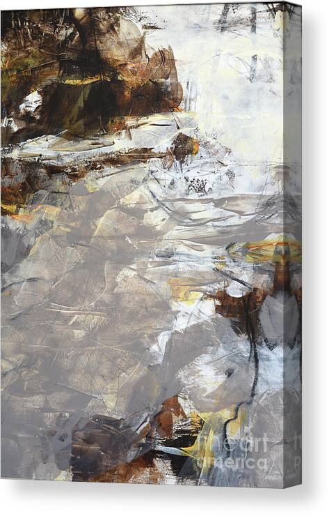 Water Canvas Print featuring the painting Ash Creek 1 by Melody Cleary