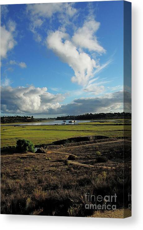 Clouds Canvas Print featuring the photograph Back Bay Clouds by Timothy OLeary