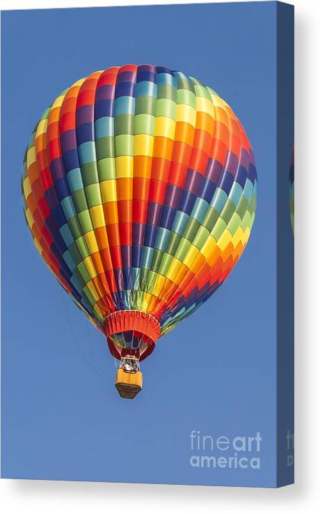 Adventure Canvas Print featuring the photograph Ballooning in Color by Anthony Sacco