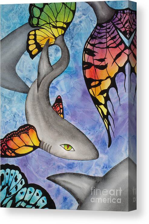 Surreal Canvas Print featuring the painting Beauty In The Beasts by Lucy Arnold