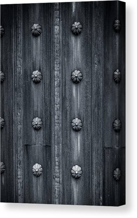 Wood Canvas Print featuring the photograph Behind Closed Doors by Sandra Parlow