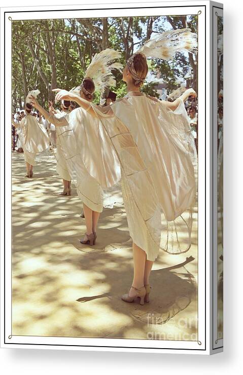 1920's Follies Canvas Print featuring the photograph Birds of a Feather Follies by Lilliana Mendez