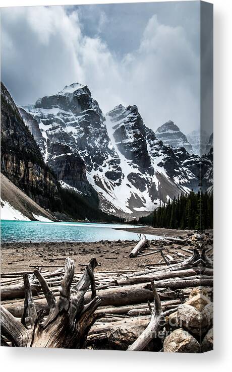 Rocky Mountains Canvas Print featuring the photograph Canadian Rockies by Blake Webster