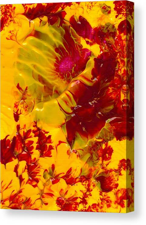 Cherry Canvas Print featuring the painting Cherry Blossom by Nan Bilden