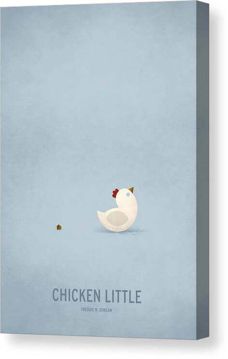 Stories Canvas Print featuring the digital art Chicken Little by Christian Jackson