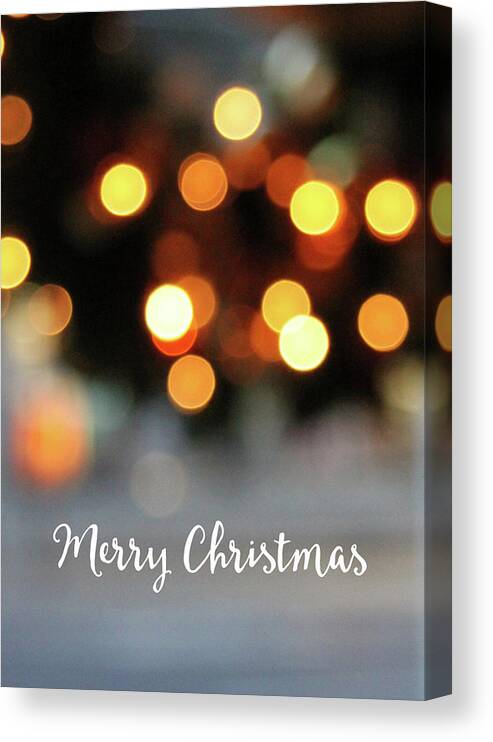 Merry Christmas Canvas Print featuring the mixed media Christmas Glitter- Art by Linda Woods by Linda Woods