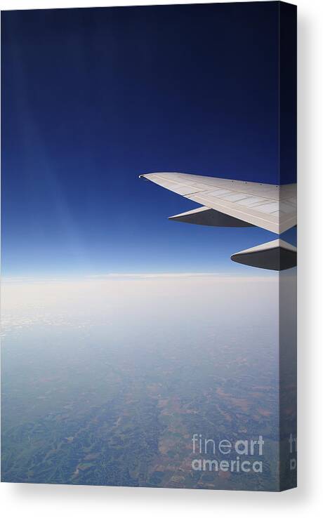 Airplane Canvas Print featuring the photograph Climb Higher by Linda Shafer