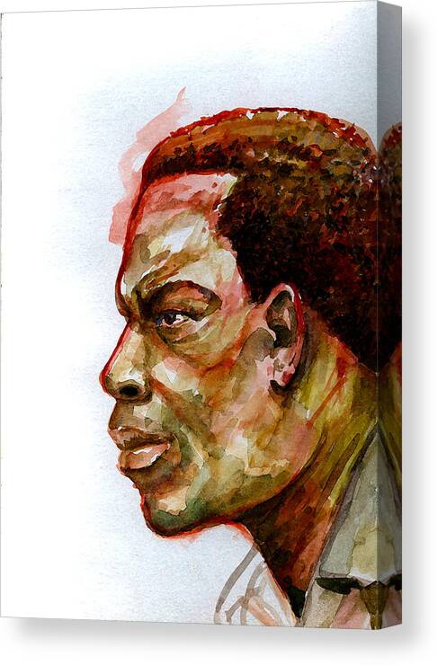 Portrait Canvas Print featuring the painting Coltrane by Joe Roache