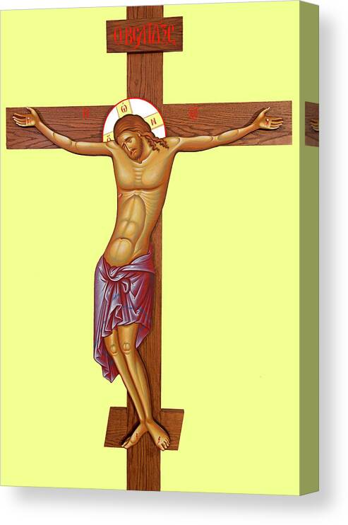 Byzantine Canvas Print featuring the photograph Cross by Munir Alawi