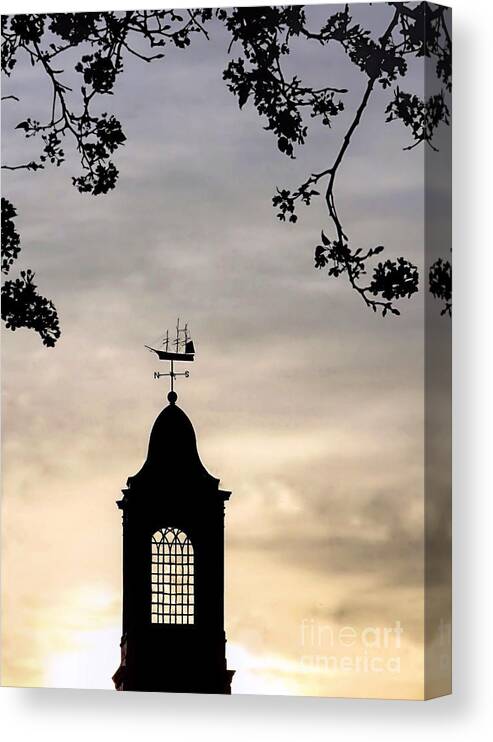 Silhouette Canvas Print featuring the photograph Cupola Silhouette by Janice Drew