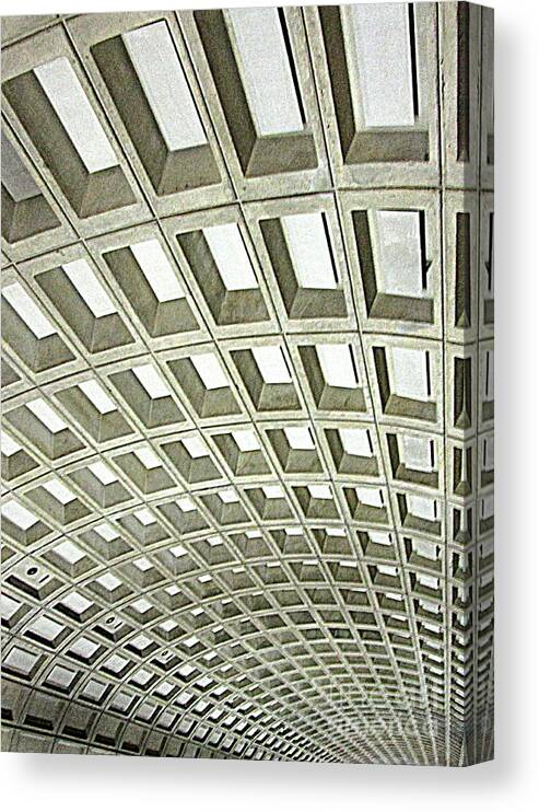 Dc Metro Canvas Print featuring the photograph D C Metro 2 by Randall Weidner