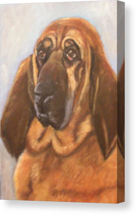 Dog Canvas Print featuring the painting Daisy by Gloria Smith