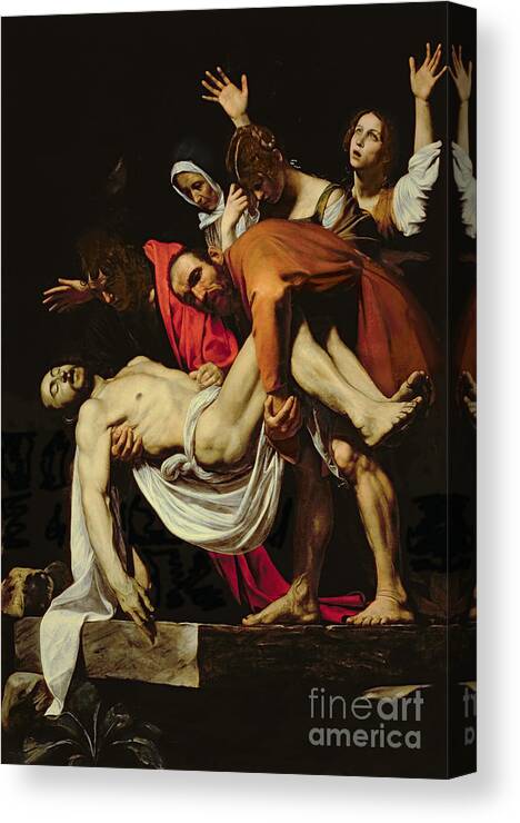 Print on canvas Caravaggio #05 Deposition PapiArte