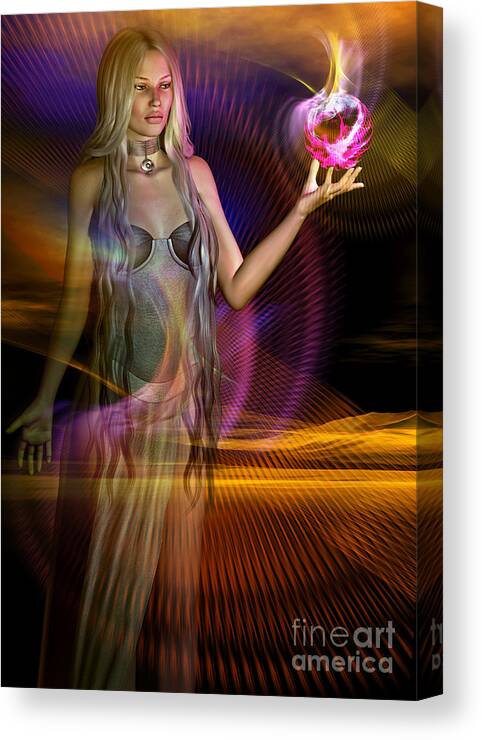 Desert Canvas Print featuring the digital art Desert Dreams by Shadowlea Is