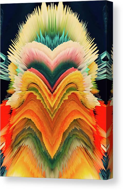 Abstract Canvas Print featuring the photograph Vivid Eruption by Colleen Taylor