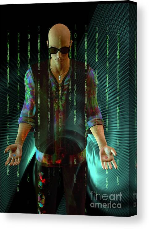Fate Canvas Print featuring the digital art DO you believe ...  in FATE? by Shadowlea Is