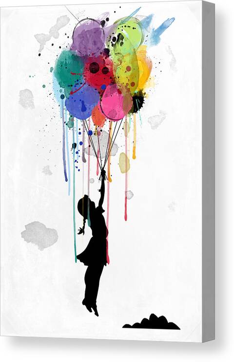 Cool Canvas Print featuring the painting Drips by Mark Ashkenazi