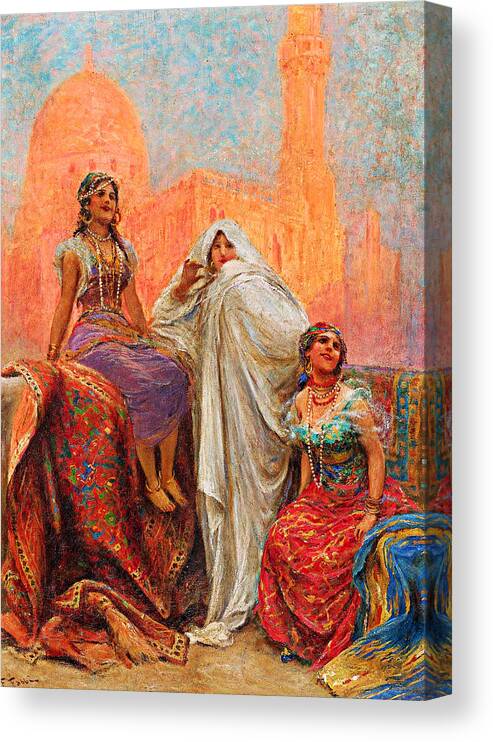 Women Canvas Print featuring the photograph Fabio Fabbi Three Women by Munir Alawi