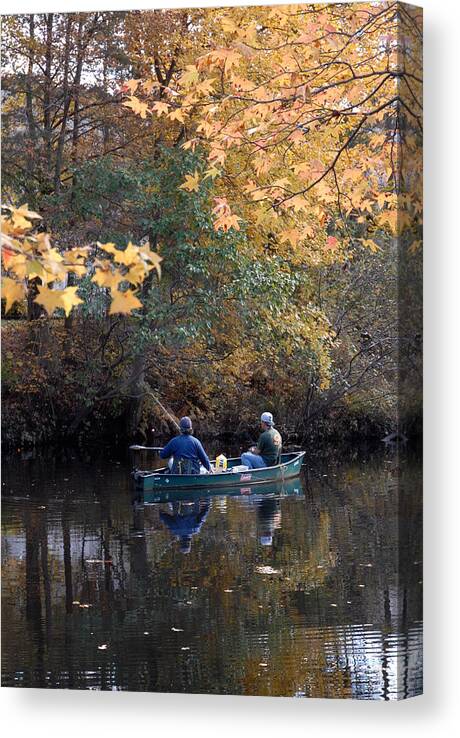 Friends Fishing Canvas Print featuring the photograph Fishing 320 by Joyce StJames