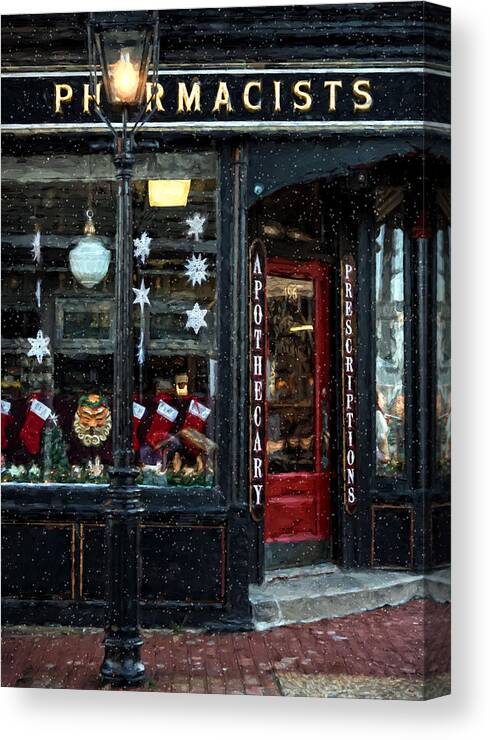 Pharmacists Canvas Print featuring the photograph Frozen in Time by Robin-Lee Vieira