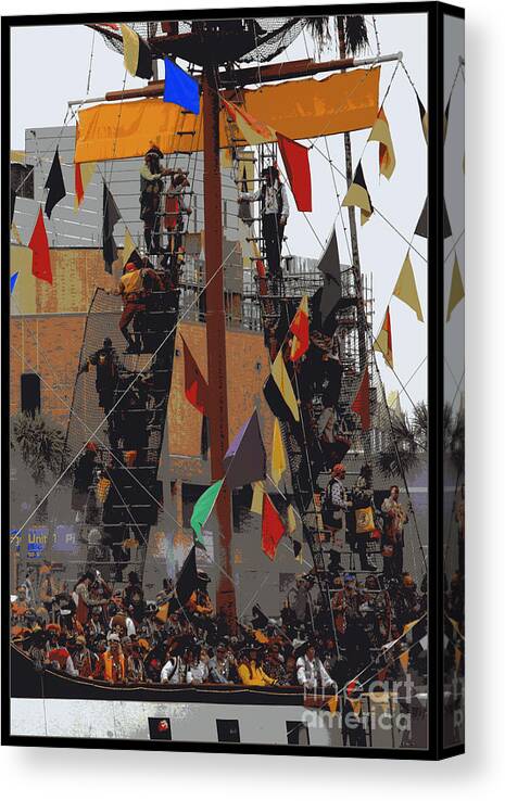 Gasparilla Canvas Print featuring the photograph Gasparilla Ship Poster by Carol Groenen