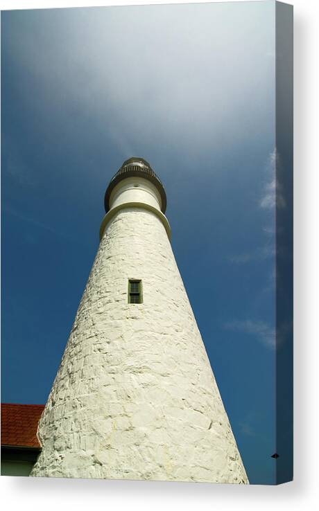 portland Head Lighthouse Canvas Print featuring the photograph Grand Scale by Paul Mangold